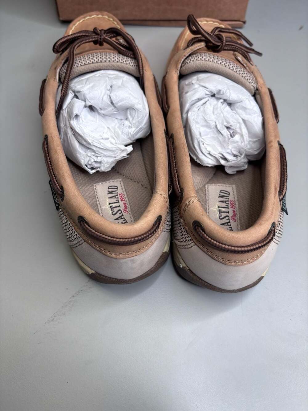 Eastland Women's Sunrise Boat Shoe in Tan Leather size 9.5 - Picture 3 of 4